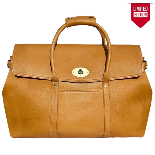 Captain Leather Duffle Bag for Men : Premium Weekender Travel Carry-on