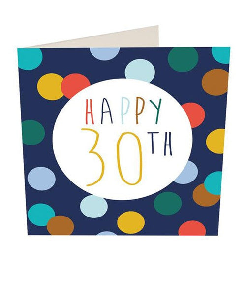 Caroline Gardner 30th Birthday Male Greetings Card