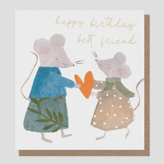 Caroline Gardner Best Friend Mice Greetings Card