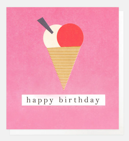 Caroline Gardner Birthday Ice Cream Greetings Card