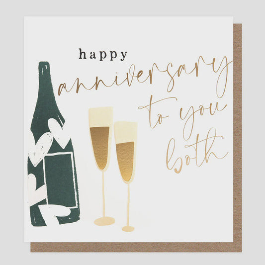 Caroline Gardner Happy Anniversary Both Greetings Card