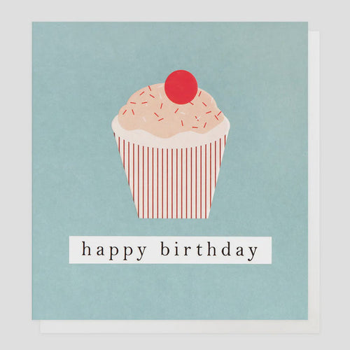 Caroline Gardner Happy Birthday Cupcake Greetings Card