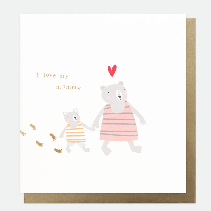 Caroline Gardner I love My Mummy Greetings Card - Bears