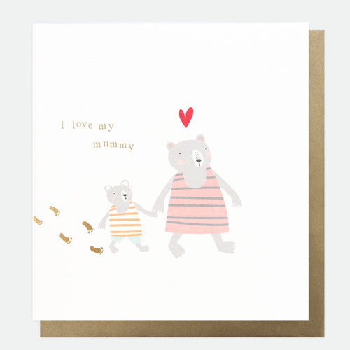 Caroline Gardner I love My Mummy Greetings Card - Bears