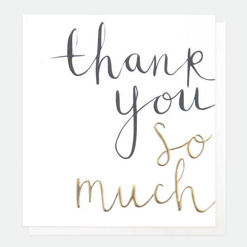 Caroline Gardner Thank You So Much Greetings Card