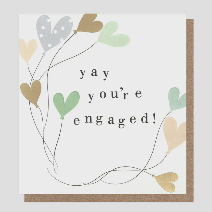 Caroline Gardner Yay You're Engaged Greetings Card
