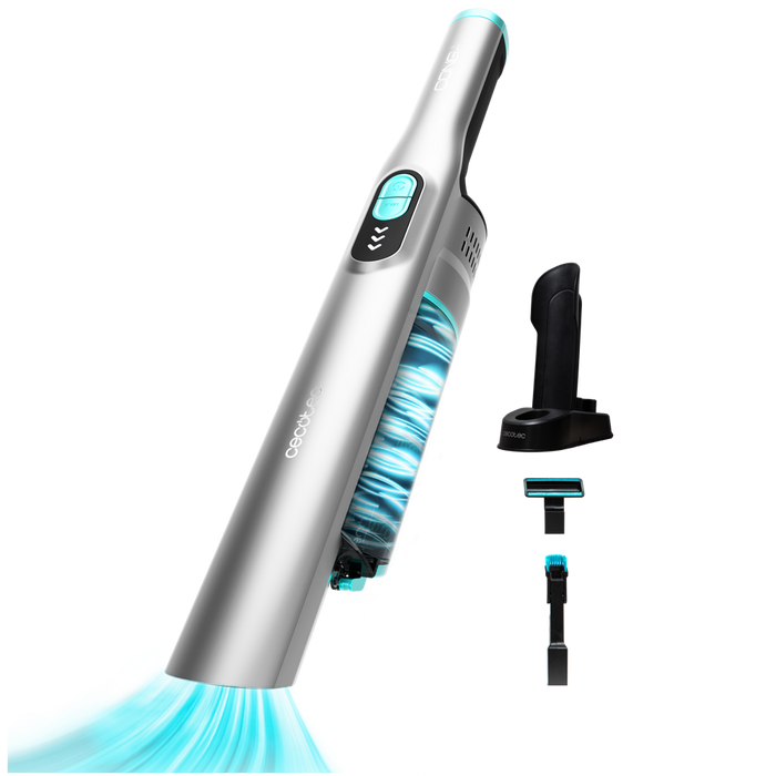 Cecotec Conga Micro Essential Handheld Vacuum Cleaner, 90Watts, Digital Brushless, Sliver