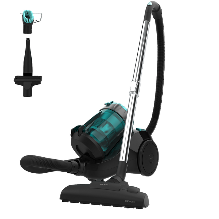 Cecotec Conga Multi Cyclonic Plus Canister Vacuum Cleaner, 2.5Lit, 800Watts, Black