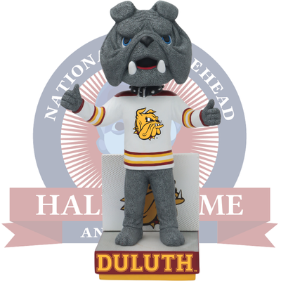 Champ Minnesota Duluth Bulldogs Mascot White Jersey Bobblehead (Presale)