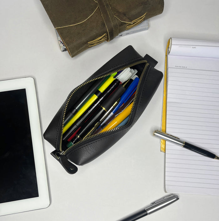 leather pencil pouch
