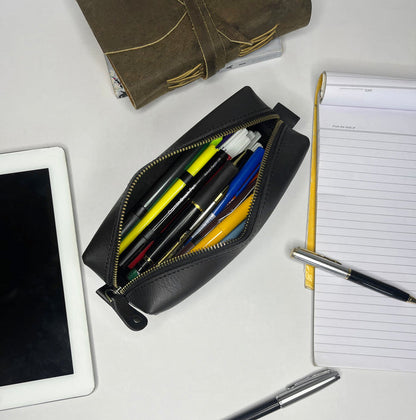 leather pencil pouch