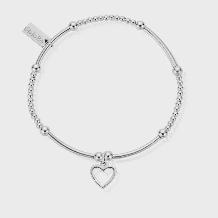 ChloBo Cute Mini Open Heart Bracelet