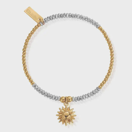 ChloBo Gold and Silver Sparkle Sun Bracelet