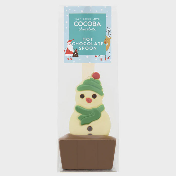 Christmas Character Hot Chocolate Spoon - Snowman