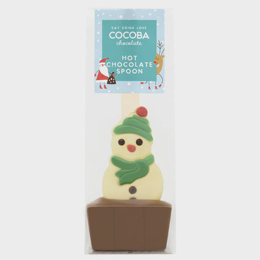 Christmas Character Hot Chocolate Spoon - Snowman