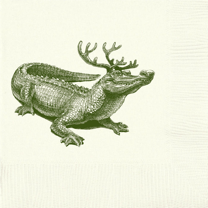 Christmas Gator Cocktail Napkins
