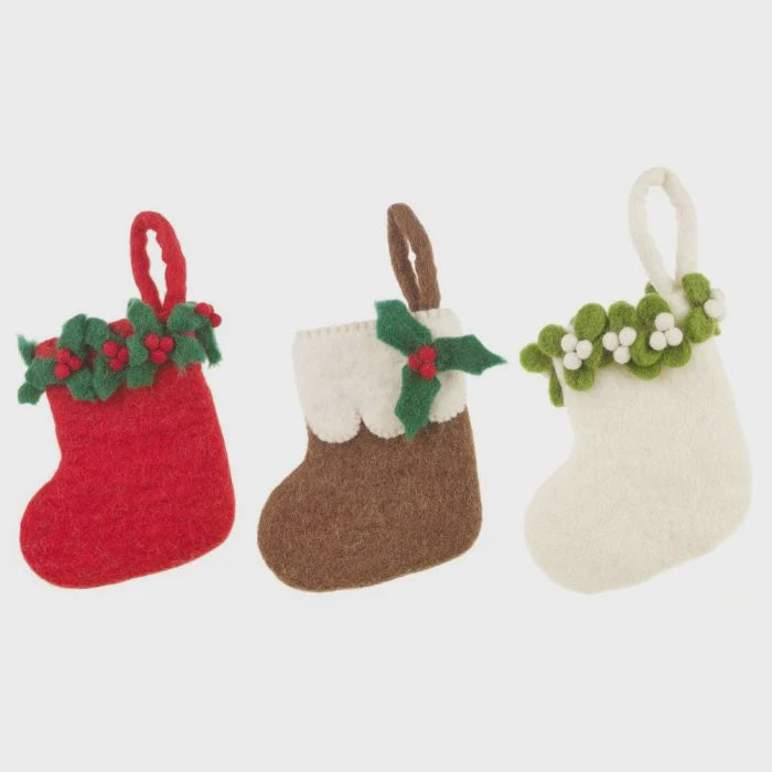 Christmas Mini Stocking Felt Decoration
