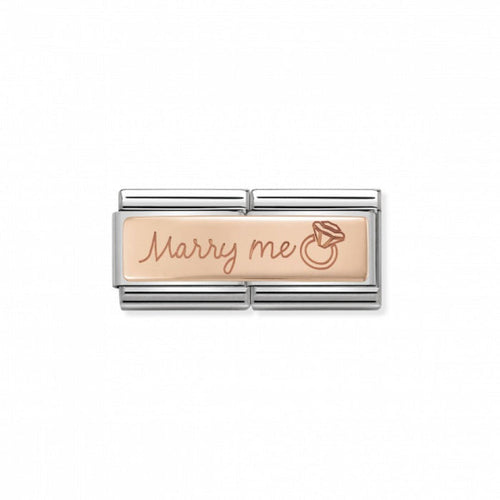 Classic Double Link 9K Rose Gold Marry Me Charm