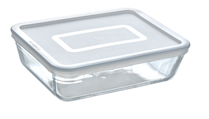 Storage box, food storage box, storage box with lid, pyrex, glass storage box, glass food storage box with lid