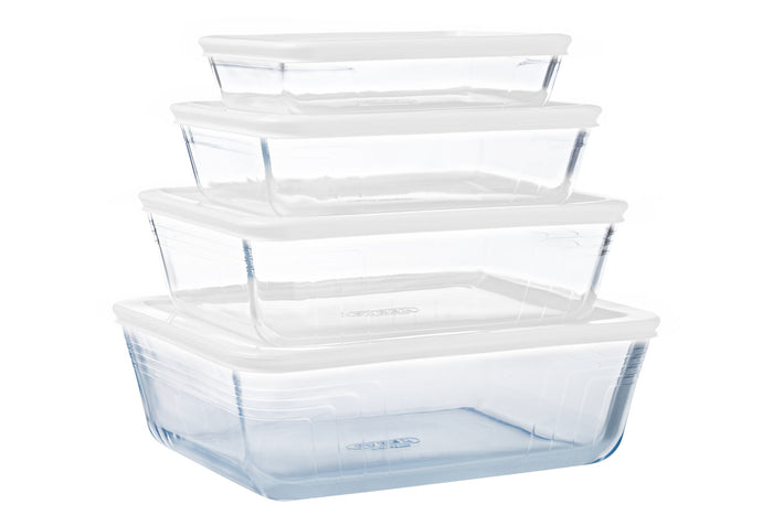 Cook & Freeze - Rectangular glass dish with special freezer lid compatible air fryer