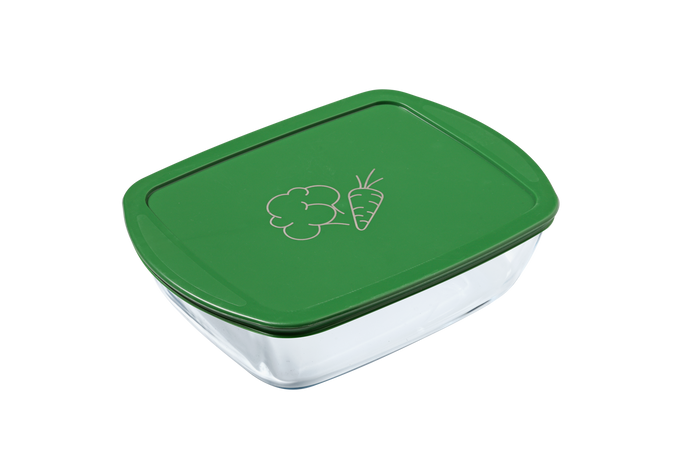 Cook & Store - Rectangular dish with red lid - special meat