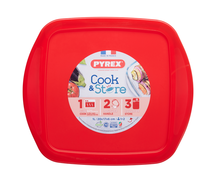 Cook&Store - Square glass storage dish with lid