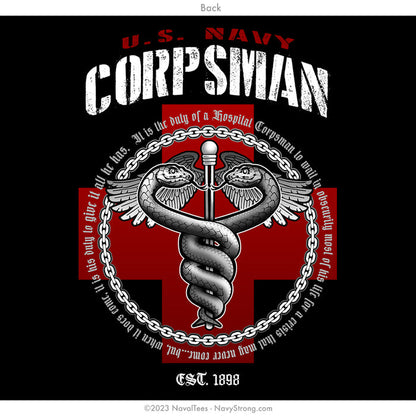 "Corpsman Caduceus" Tee | Black