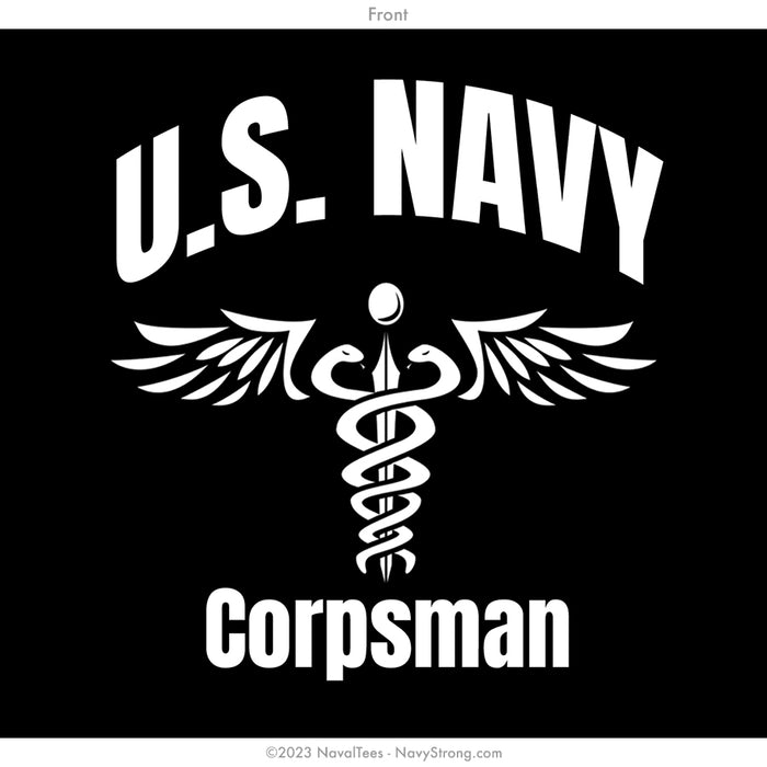 "Corpsman Caduceus" Tee | Black