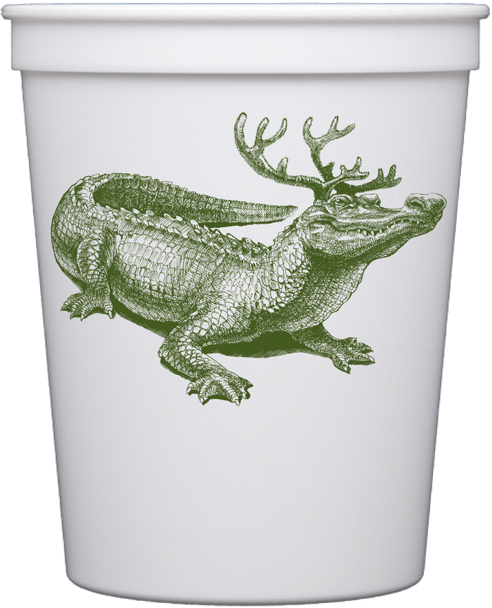 Customizable Christmas Gator 16oz Cups
