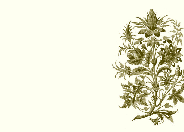 Customizable Floral Tapestry A6 Notes
