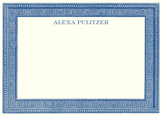 Customizable Greek Key A6 Notes