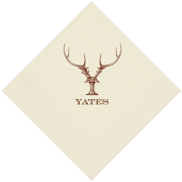 Customizable Hornabet Beverage Napkins Y