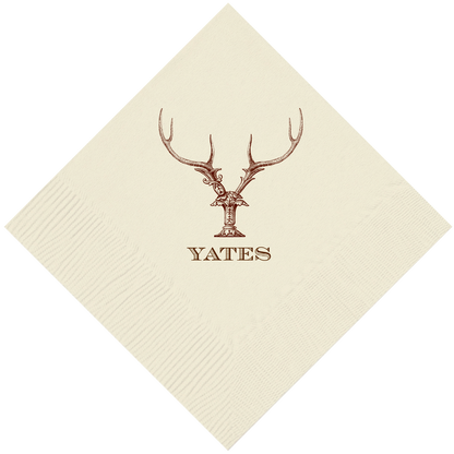 Customizable Hornabet Beverage Napkins Y