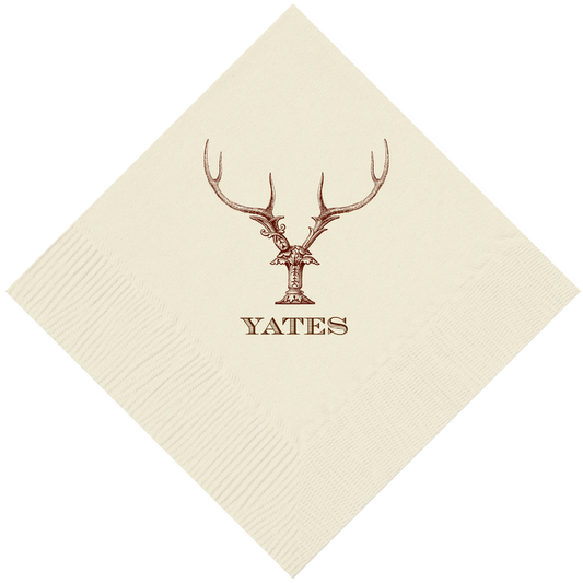 Customizable Hornabet Beverage Napkins Y