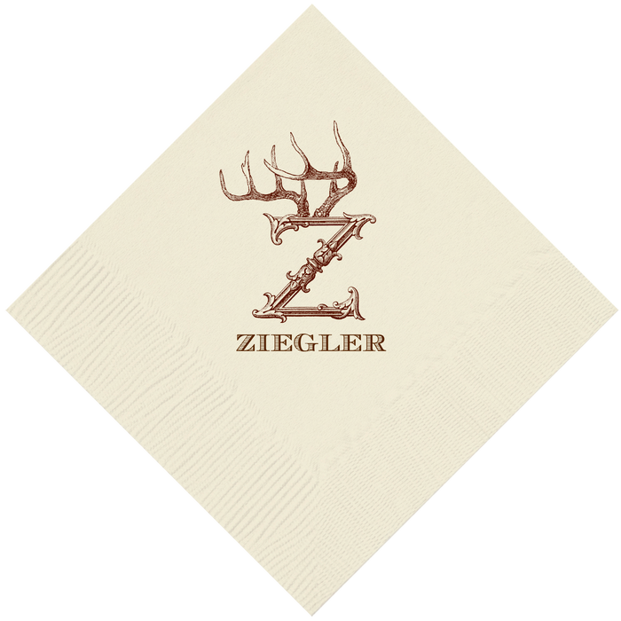 Customizable Hornabet Beverage Napkins Z