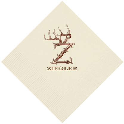 Customizable Hornabet Beverage Napkins Z