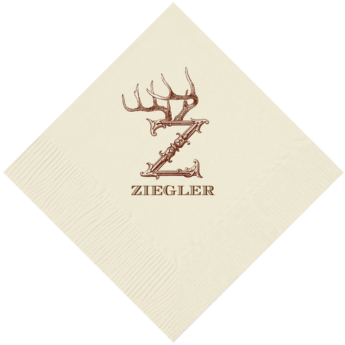 Customizable Hornabet Beverage Napkins Z