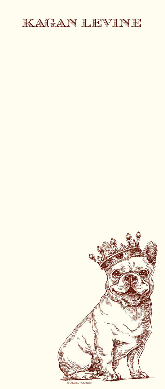 Customizable Royal French Bulldog Long Pad