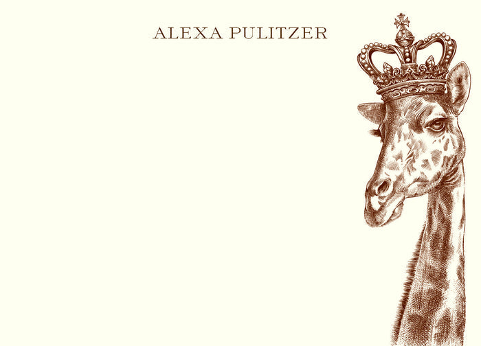 Customizable Royal Giraffe A6 Notes