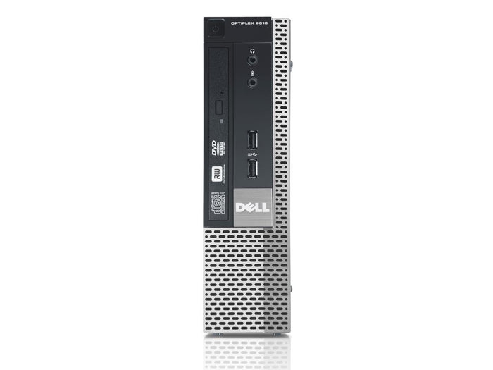Dell Optiplex 9010 USFF Computer - Intel Core i7-3770S 3.10 GHz Quad Processor (up to 3.90ghz), 8GB memory, 128 GB Solid State Drive, WIFI, DVDRW, Windows 10 Pro 64Bit Computer - Keyboard & Mouse - Coretek Computers