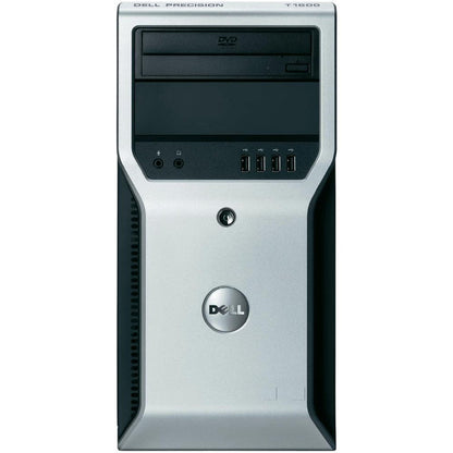 Dell Precision T1600 Workstation - Intel Xeon 3.1GHz Quad Core Processor E3-1225 (up to 3.4GHz), 8GB DDR3, 120GB SSD + 500GB HDD, DVD, Intel HD Graphics P3000, Windows 10 Professional, Keyboard/Mouse - Coretek Computers