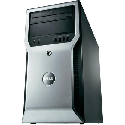 Dell Precision T1600 Workstation - Intel Xeon 3.1GHz Quad Core Processor E3-1225 (up to 3.4GHz), 8GB DDR3, 120GB SSD + 500GB HDD, DVD, Intel HD Graphics P3000, Windows 10 Professional, Keyboard/Mouse - Coretek Computers