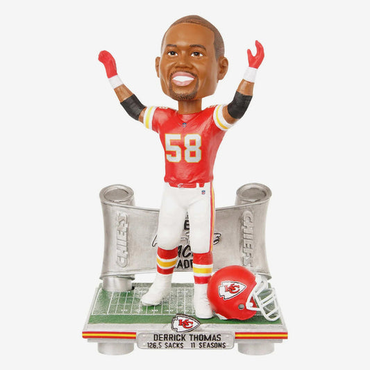 Derrick Thomas Kansas City Chiefs All-Time Sack Leader NFL Football Bobblehead