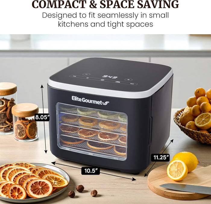 Digital Food Dehydrator with 5 Stainless Steel Trays