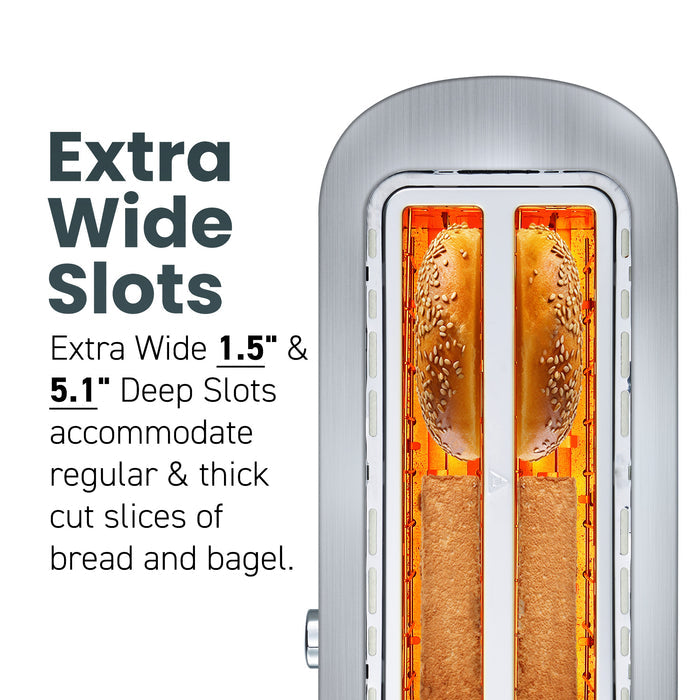 Digital Long Slot 4 Slice Toaster