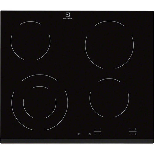 Electrolux 60cm 4 Zone Built-In Electric Hob - Black | EHF6241FOK from DID Electrical - guaranteed Irish, guaranteed quality service. (6890748084412)