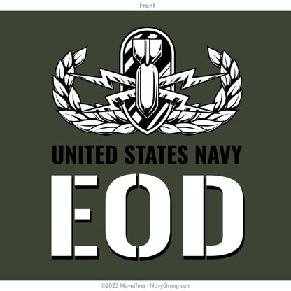 "EOD Pinup" Long Sleeve Tee | Military Green