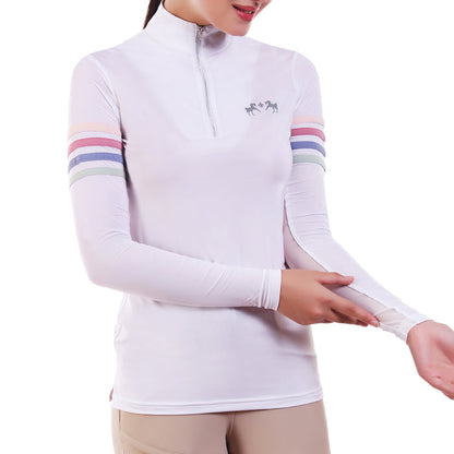 Equine Couture Ladies Gradient IceFil Show Shirt