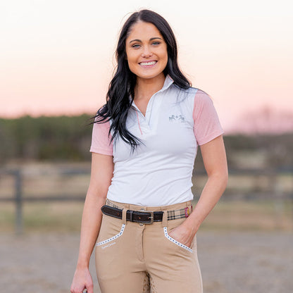 Equine Couture Ladies Magda Equicool Short Sleeve Show Shirt