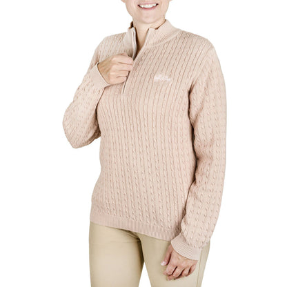 Equine Couture Ladies Zara Cable Knit Sweater - Breeches.com